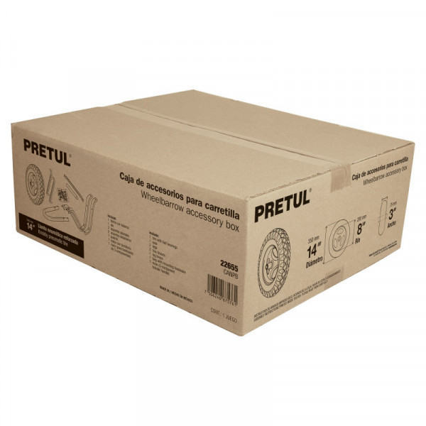 CANPB Caja c/accesorios y llanta neumática 13' p/carretilla,Pretul TRUPER | DIHERESA