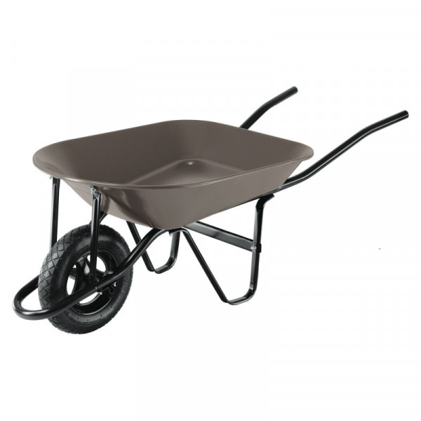 CAP-4NB Carretilla 4.5ft3,neum.ref, bastidor bipartido, gris, Pretul TRUPER | DIHERESA
