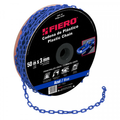 CAPL-3Z Cadena de plástico de 3mm, azul TRUPER | DIHERESA