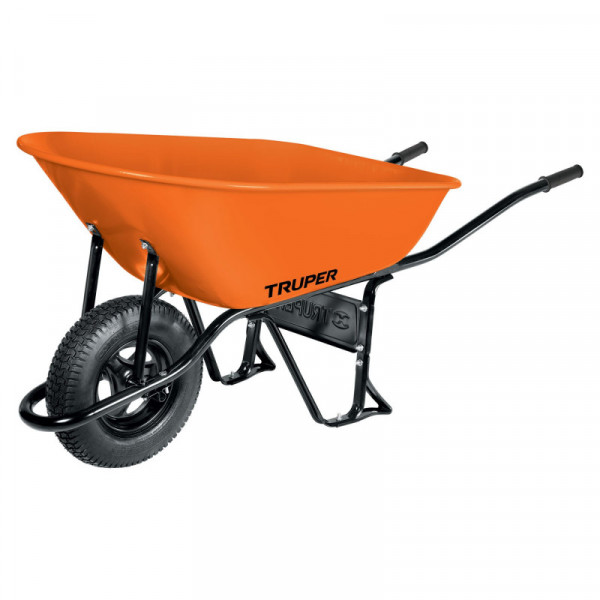 CAR-81 Carretilla 8 ft3, llanta neumática reforzada TRUPER | DIHERESA