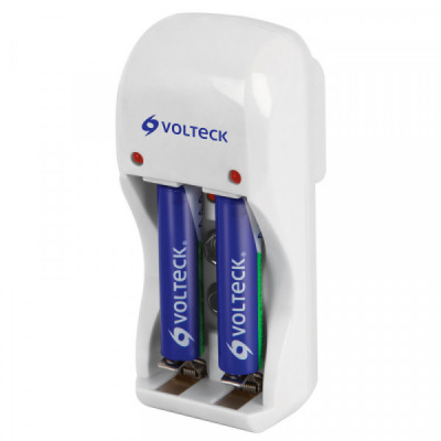 CA-RE-7 Cargador de pilas, AA, AAA y 9V, incluye 2 pilas AAA TRUPER | DIHERESA