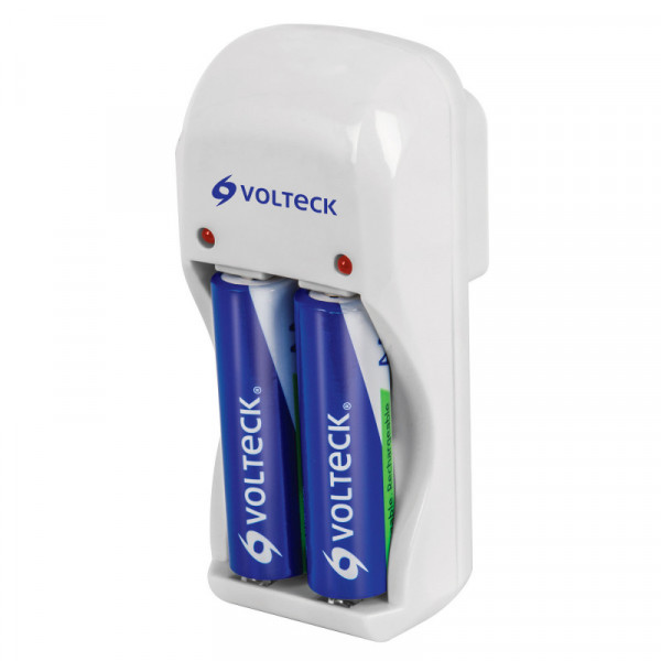 CA-RE-8 Cargador de pilas, AA, AAA y 9V, incluye 2 pilas AA TRUPER | DIHERESA