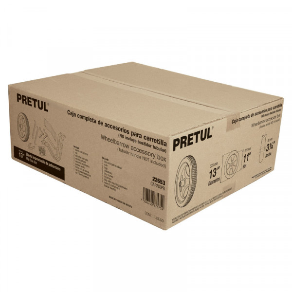 CARNXPB Caja c/accesorios y llanta imponchable14'p/carretilla,Pretul TRUPER | DIHERESA
