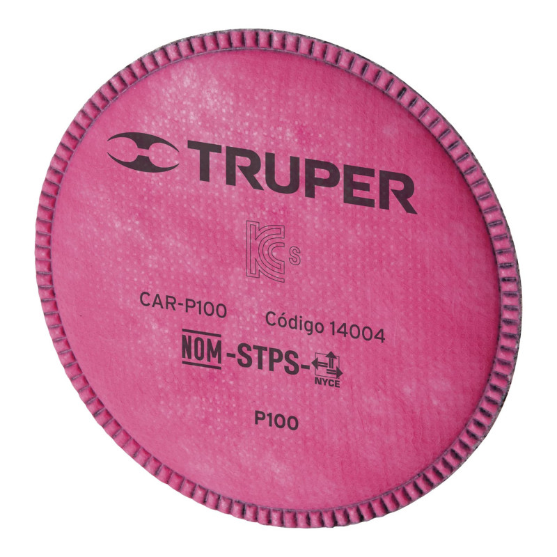 CAR-P100 Cartucho de repuesto, filtro R95, bolsa con 2 pzas TRUPER | DIHERESA CAR-P100 Cartucho de repuesto, filtro R95, bolsa con 2 pzas TRUPER | DIHERESA