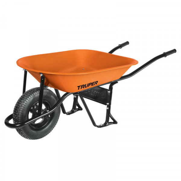 CAT-45ND Carretilla 4.5 ft3, llanta neumática reforzada TRUPER | DIHERESA