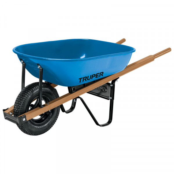 CAT-50WD Carretilla 5.5 ft3, bastidor de madera, llanta reforzada TRUPER | DIHERESA