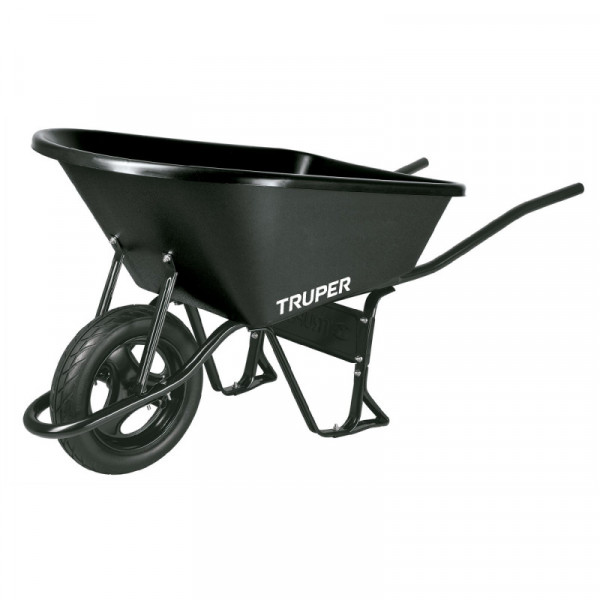 CAT-60PL-FF Carretilla 6 ft3, plástica, imponchable TRUPER | DIHERESA