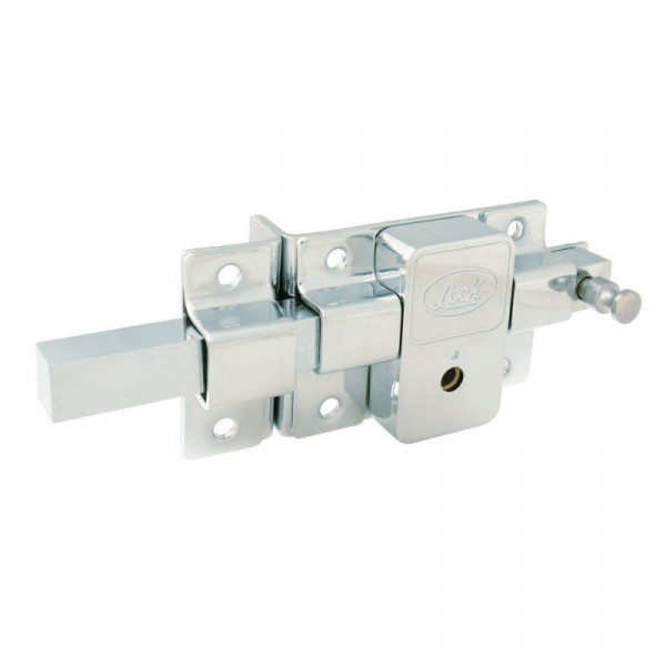 L580DCB LOCK Cerradura derecha de barra fija llave tetra cromo brillante en caja Lock | DIHERESA