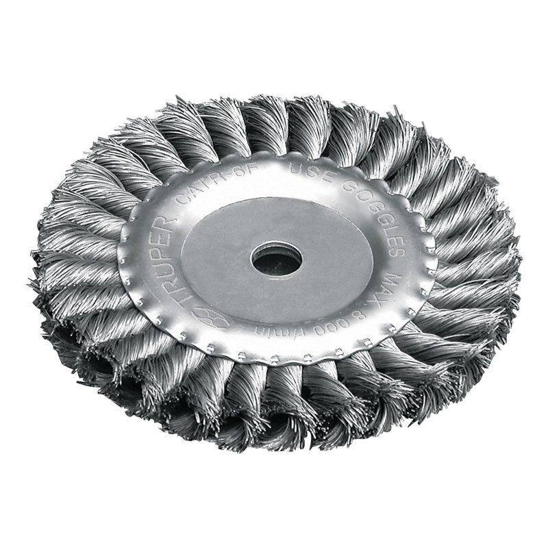 CATR-6F Carda trenzado fino, 6 X 5/8' para esmeril TRUPER | DIHERESA CATR-6F Carda trenzado fino, 6 X 5/8' para esmeril TRUPER | DIHERESA