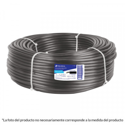 CAUR-212 Cable uso rudo, 2 conductores, calibre 12, rollo de 100 m. TRUPER | DIHERESA