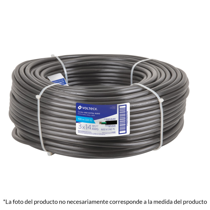 CAUR-310 Cable uso rudo, 3 conductores, calibre 10, rollo de 100 m. TRUPER | DIHERESA CAUR-310 Cable uso rudo, 3 conductores, calibre 10, rollo de 100 m. TRUPER | DIHERESA