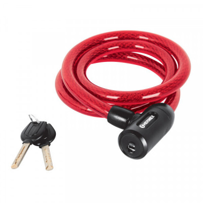 CB-15 Candado de cable con llave, 15mm X 1.20 m TRUPER | DIHERESA