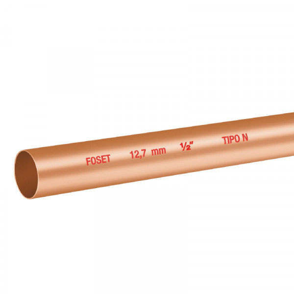 CC-001N Tubo cobre tipo 'N', 1/2', 3 metros TRUPER | DIHERESA