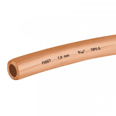 CC-002F Tubo de cobre flexible, 5/16', rollo de 15 metros TRUPER | DIHERESA