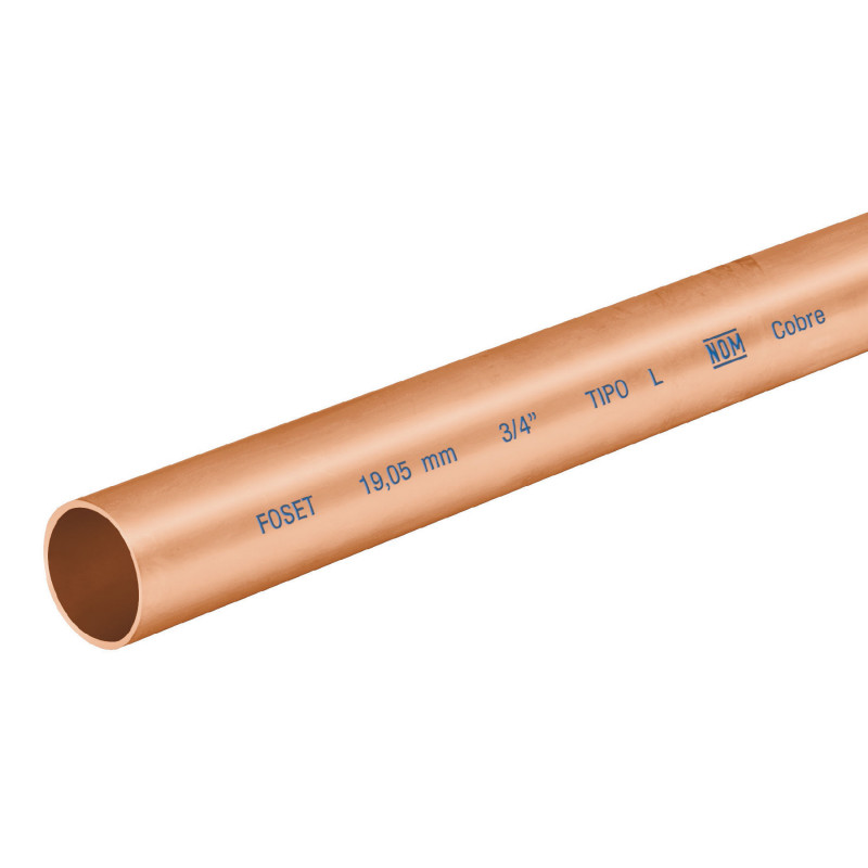 CC-002L Tubo cobre tipo 'L', 3/4', 3 metros TRUPER | DIHERESA CC-002L Tubo cobre tipo 'L', 3/4', 3 metros TRUPER | DIHERESA