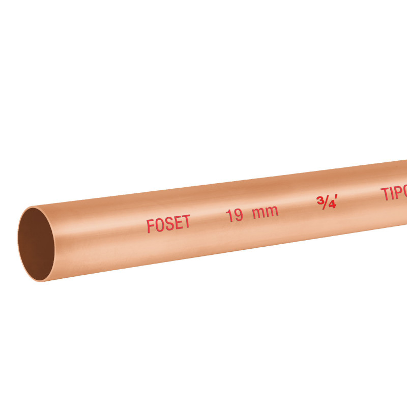 CC-002N Tubo cobre tipo 'N', 3/4', 3 metros TRUPER | DIHERESA CC-002N Tubo cobre tipo 'N', 3/4', 3 metros TRUPER | DIHERESA