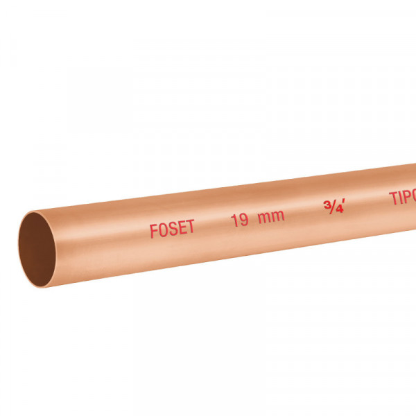 CC-002N Tubo cobre tipo 'N', 3/4', 3 metros TRUPER | DIHERESA