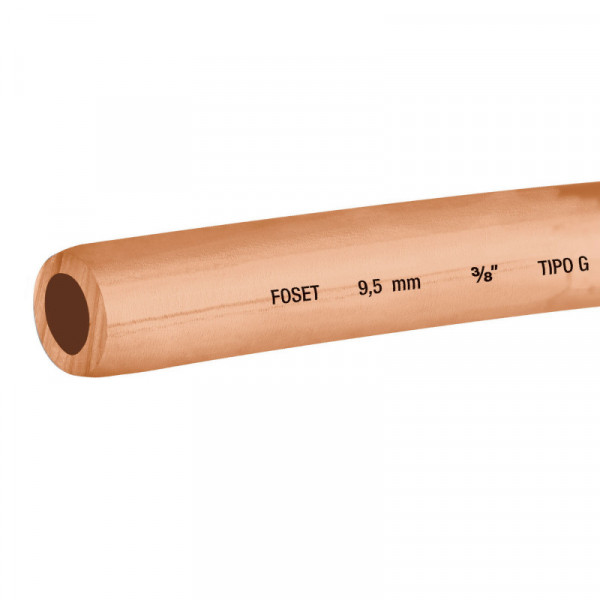 CC-003F Tubo de cobre flexible, 3/8', rollo de 15 metros TRUPER | DIHERESA