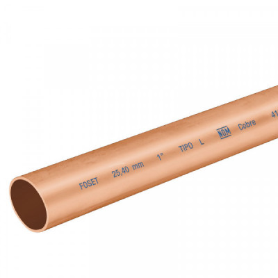 CC-003L Tubo cobre tipo 'L', 1', 3 metros TRUPER | DIHERESA