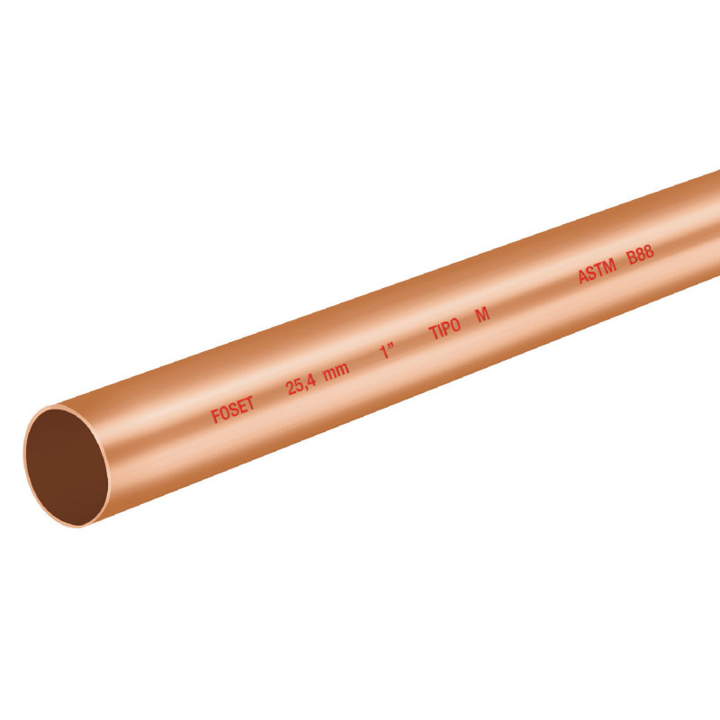 CC-003M Tubo cobre tipo 'M', 1', 3 metros TRUPER | DIHERESA CC-003M Tubo cobre tipo 'M', 1', 3 metros TRUPER | DIHERESA