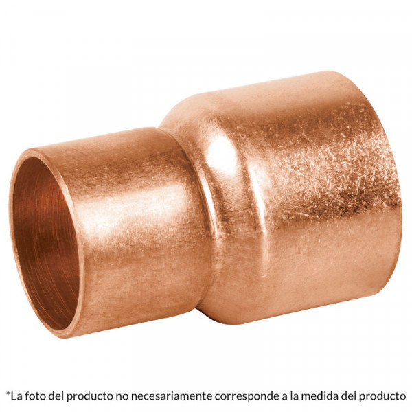 CC-295 Cople reducción campana cobre 1-1/4x3/4' TRUPER | DIHERESA
