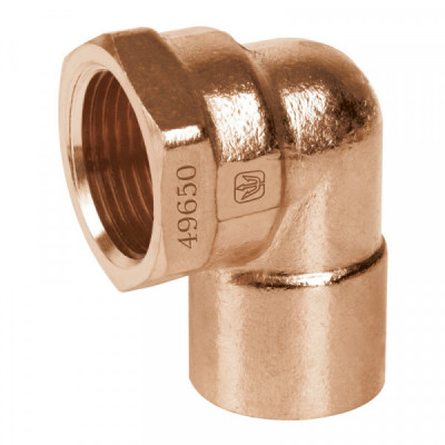 CC-501 Codo 90 de cobre, rosca interior 1/2' TRUPER | DIHERESA