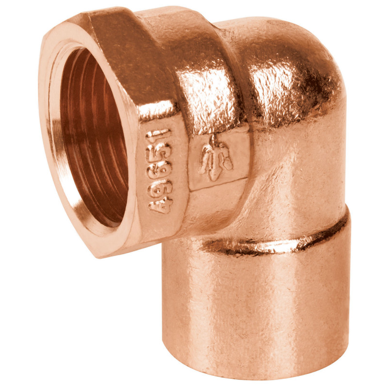 CC-502 Codo 90 de cobre, rosca interior 3/4' TRUPER | DIHERESA CC-502 Codo 90 de cobre, rosca interior 3/4' TRUPER | DIHERESA