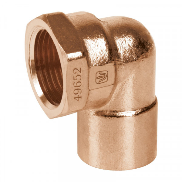 CC-503 Codo 90 de cobre, rosca interior 1' TRUPER | DIHERESA