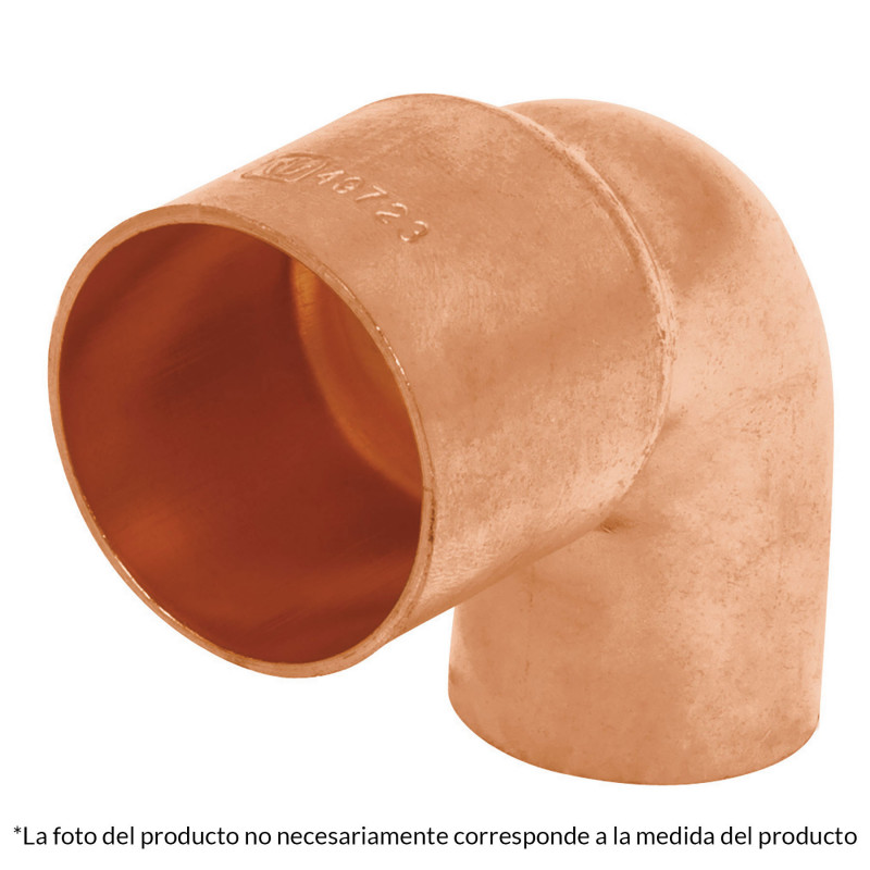 CC-521 Codo 90 de cobre, reducido, 3/4' x 1/2' TRUPER | DIHERESA