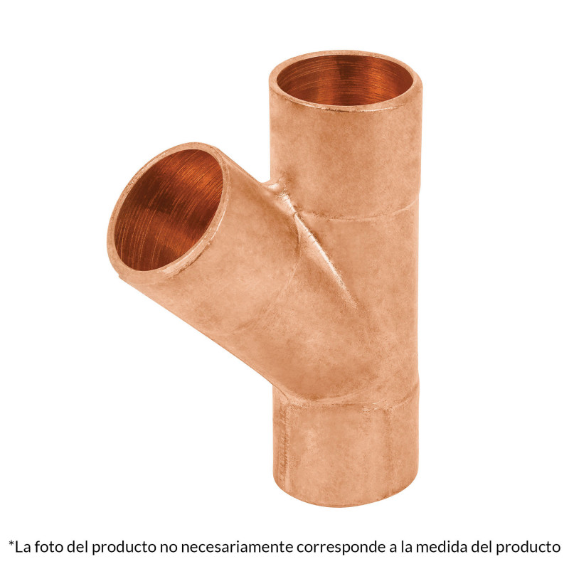 CC-801 Yee de cobre 1/2' TRUPER | DIHERESA CC-801 Yee de cobre 1/2' TRUPER | DIHERESA