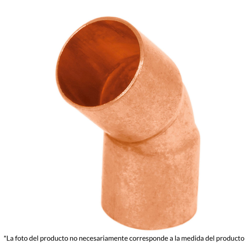 CC-866 Codo 45 de cobre 2' TRUPER | DIHERESA CC-866 Codo 45 de cobre 2' TRUPER | DIHERESA