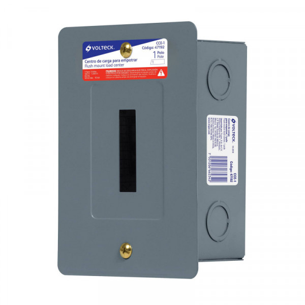 CCE-1 Centro de carga empotrable, 1 polo, Volteck TRUPER | DIHERESA