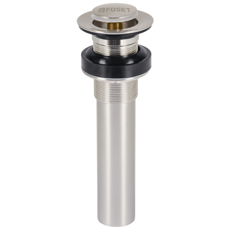 CE-206SN Contra p/lavabo sin rebosadero, sistema push, satín, 1-1/4' TRUPER | DIHERESA