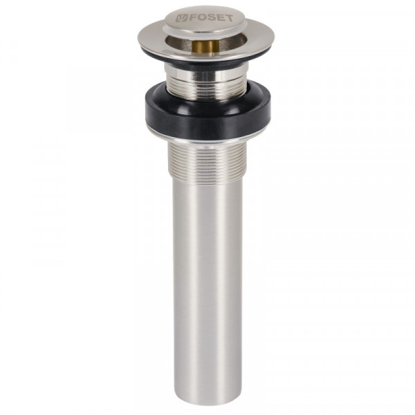 CE-206SN Contra p/lavabo sin rebosadero, sistema push, satín, 1-1/4' TRUPER | DIHERESA