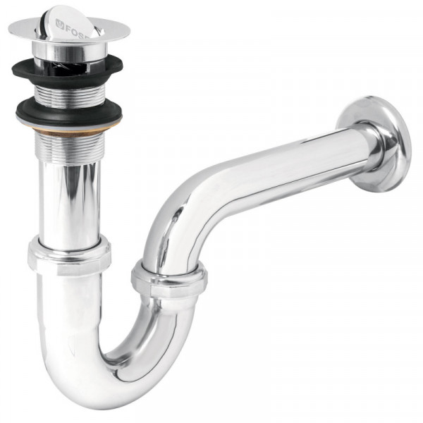 CE-208 Céspol p/lavabo latón c/contra tipo moneda, cromo, 1-1/4' TRUPER | DIHERESA
