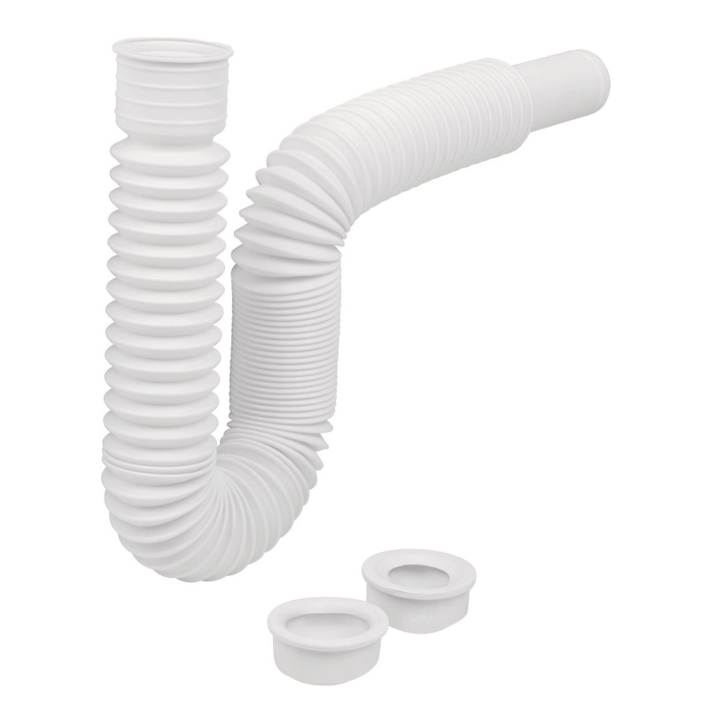 CE-232 Céspol flexible p/lavabo y fregadero, polipropileno, blanco TRUPER | DIHERESA