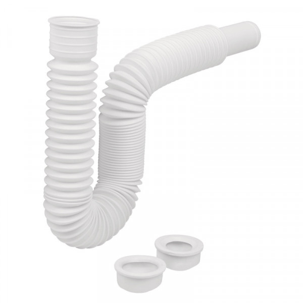 CE-232 Céspol flexible p/lavabo y fregadero, polipropileno, blanco TRUPER | DIHERESA