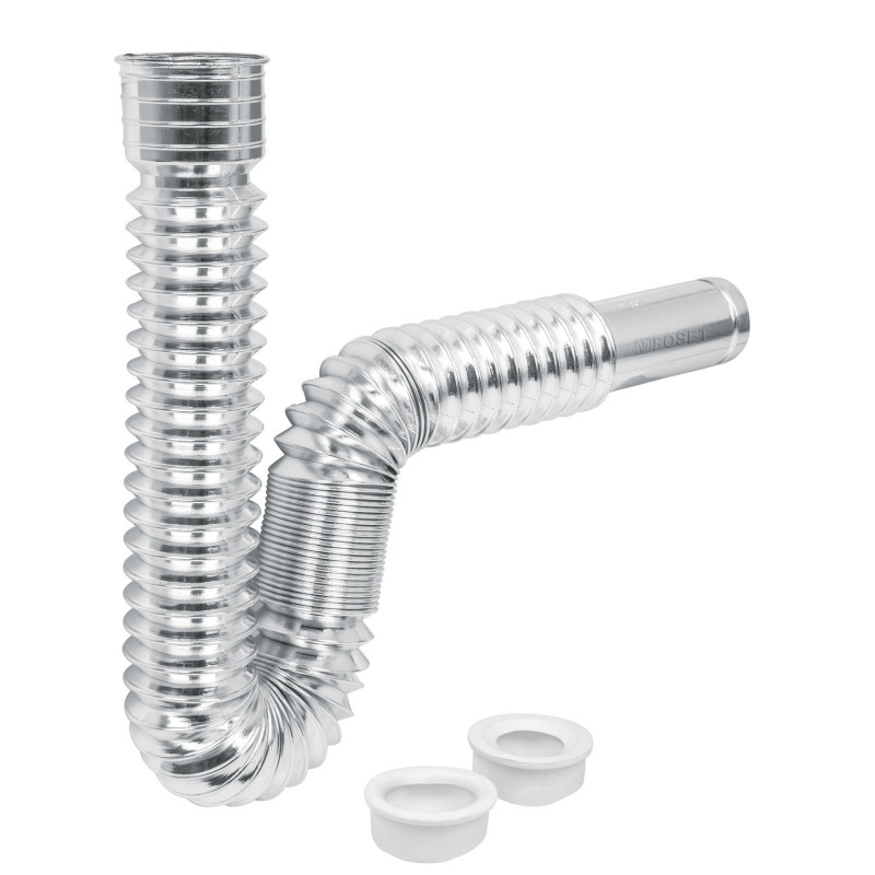 CE-236 Céspol flexible p/lavabo y fregadero, polipropileno, cromo TRUPER | DIHERESA