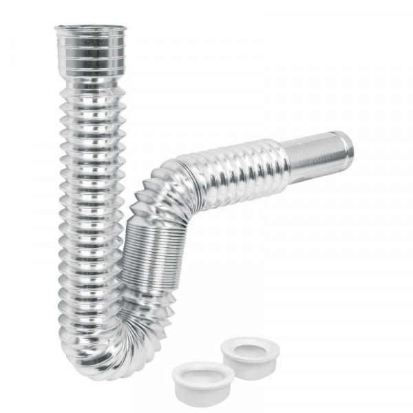 CE-236 Céspol flexible p/lavabo y fregadero, polipropileno, cromo TRUPER | DIHERESA