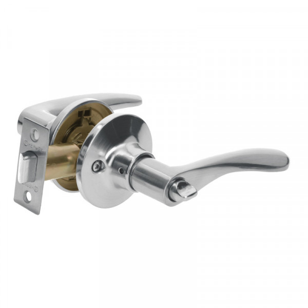 CEMA-3BB Cerradura Basic manija, cilindro metálico, baño, cromo TRUPER | DIHERESA