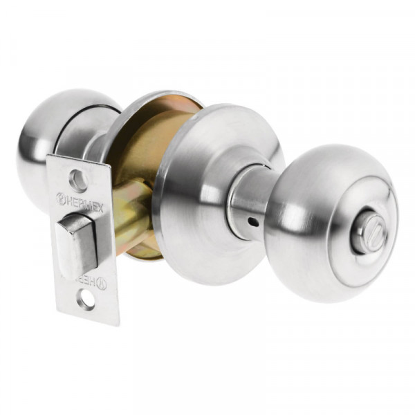 CEPO-32B Cerradura pomo, cromo mate, oval, baño TRUPER | DIHERESA