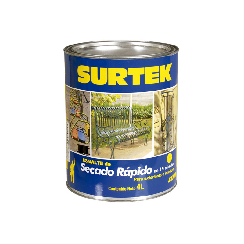 SP40300 SURTEK Esmalte de secado rápido blanco 4lt Surtek | DIHERESA SP40300 SURTEK Esmalte de secado rápido blanco 4lt Surtek | DIHERESA