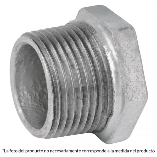 CG-231 Reducción bushing, acero galvanizado, 3/4 x 1/2' TRUPER | DIHERESA