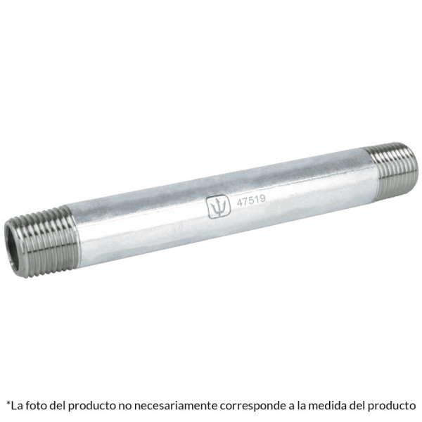 CG-403 Niple, acero galvanizado, 1/2' x 4', cédula 40 TRUPER | DIHERESA