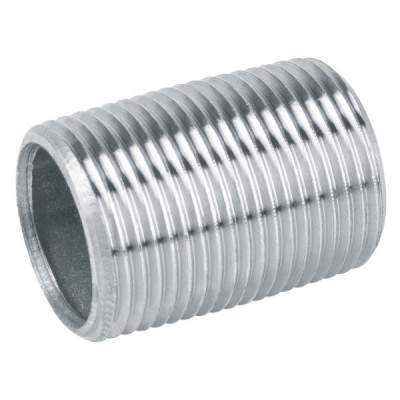 CG-472 Niple, acero galvanizado, cuerda corrida, 3/4 pulgadas  cédula 40 TRUPER