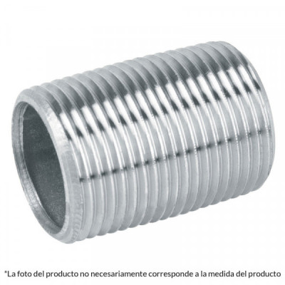 CG-474 Niple, acero galvanizado, cuerda corrida, 1-1/4' TRUPER | DIHERESA