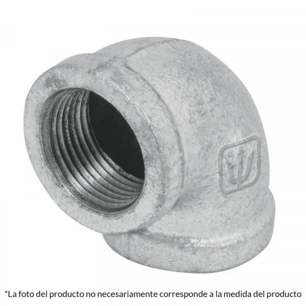 CG-501 Codo 90, acero galvanizado, 1/2' TRUPER | DIHERESA