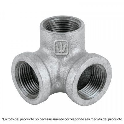 CG-513 Codo rincón, acero galvanizado, 1' TRUPER | DIHERESA