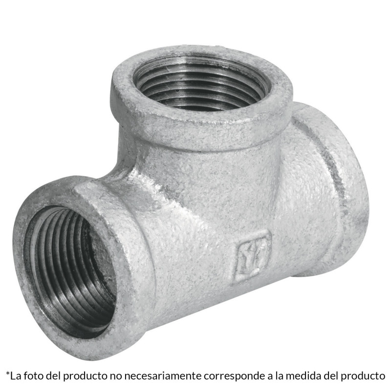 CG-704 Tee sencilla, acero galvanizado, 1-1/4' TRUPER | DIHERESA CG-704 Tee sencilla, acero galvanizado, 1-1/4' TRUPER | DIHERESA