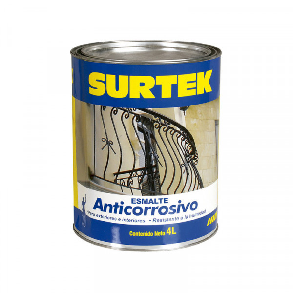 SP30399 SURTEK Esmalte anticorrosivo negro 4lt Surtek | DIHERESA